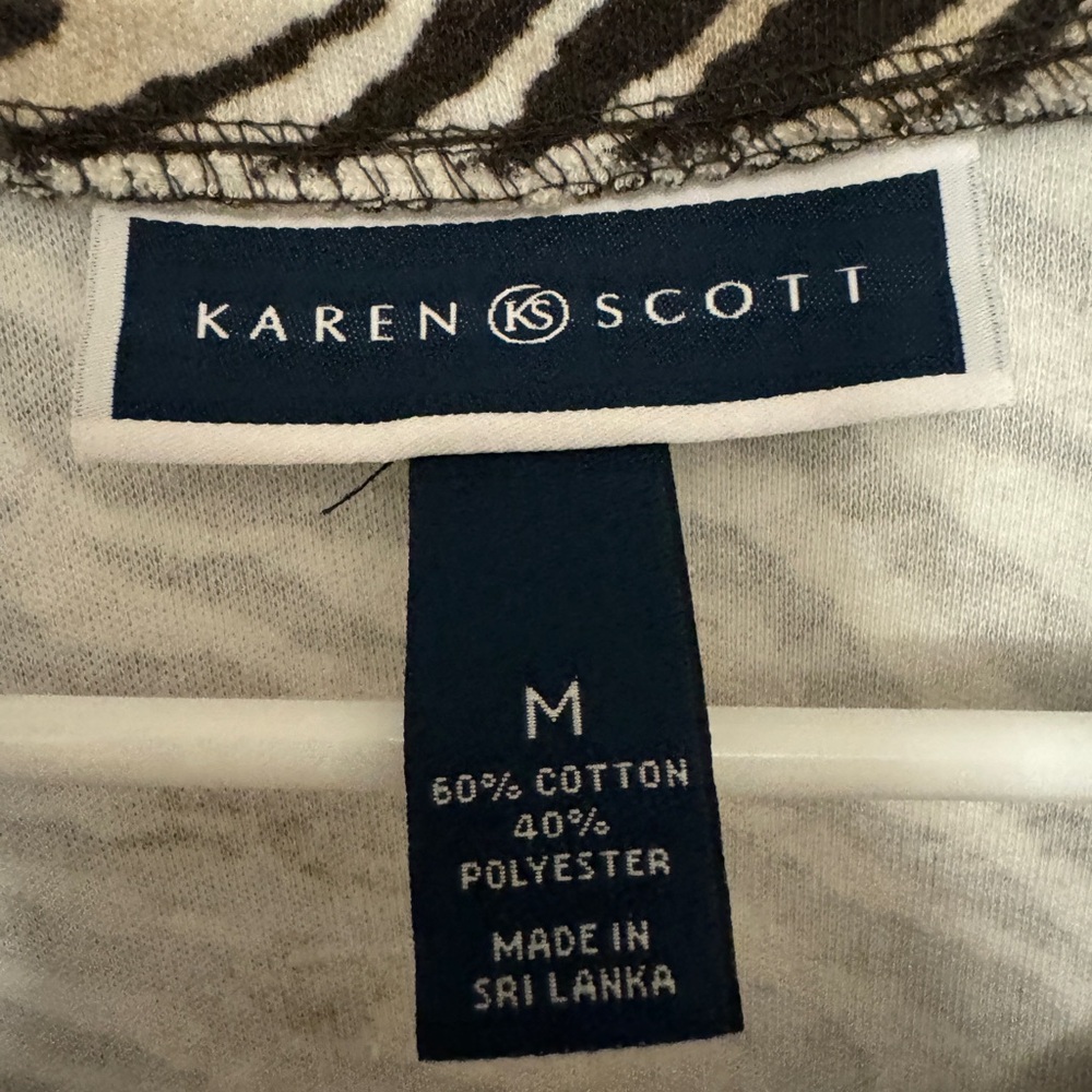 Tiger print 3/4 sleeve T-shirt - Picture 2 of 2